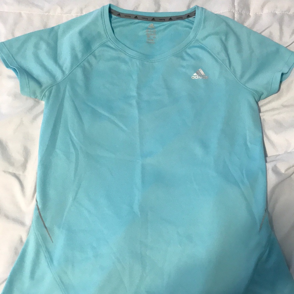 Light Blue Adidas Top